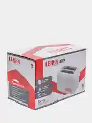 LEBEN тостер 650Вт, 2 отдела, механический, 6 степеней прожарки, цвет белый