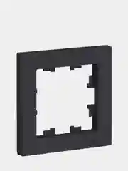 Рамка Schneider Electric ATLASDESIGN однопостовая, цвет карбон, ATN001001
