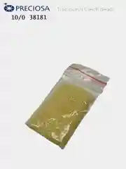 Светло-жёлтый бисер чешский Preciosa (Чехия) № 10 Transparent Rainbow, Lustered