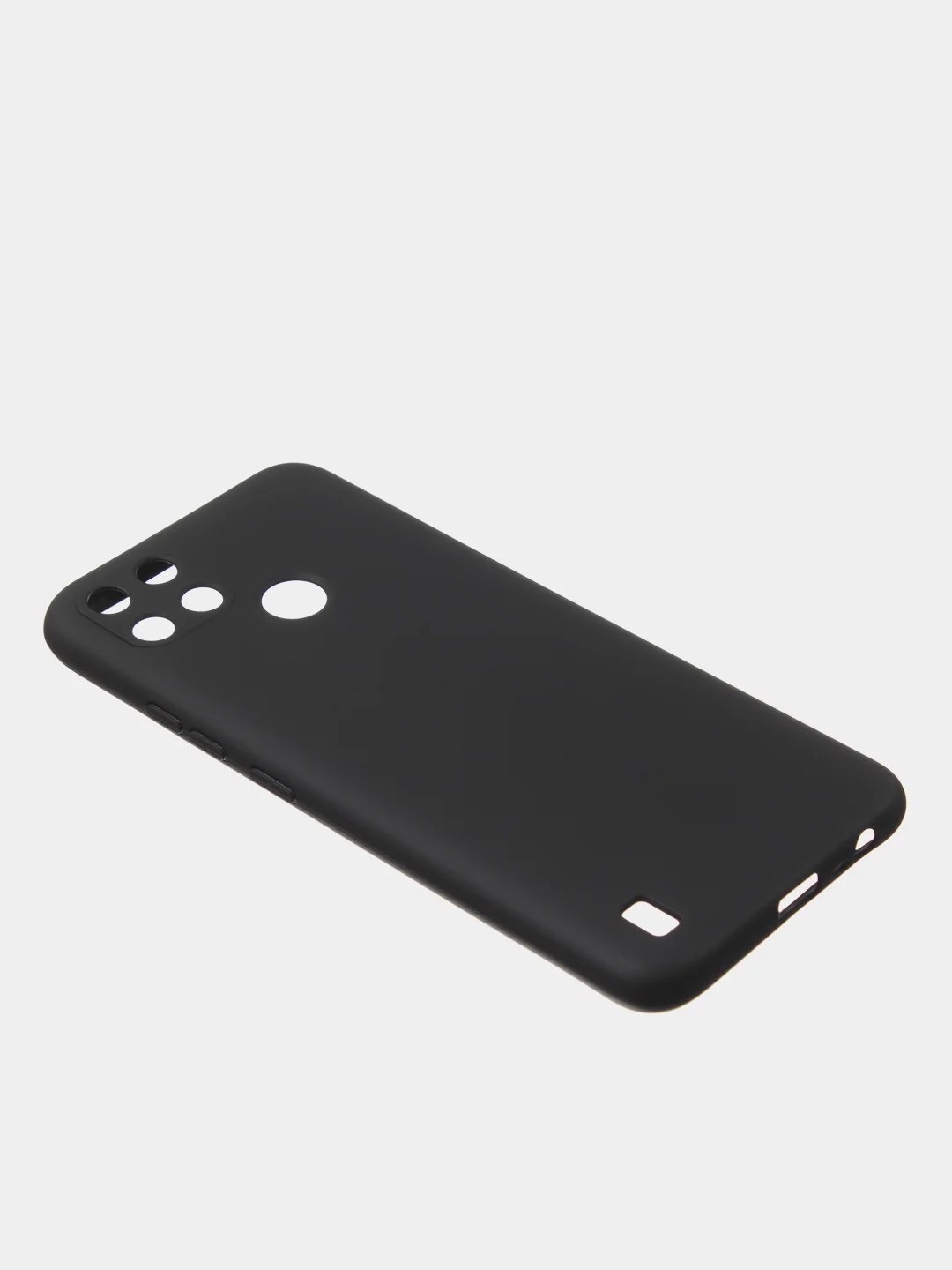 Черный чехол для Realme C21Y цветной матовый