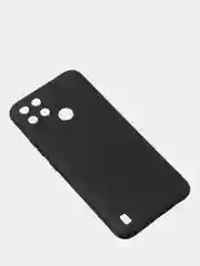 Черный чехол для Realme C21Y цветной матовый