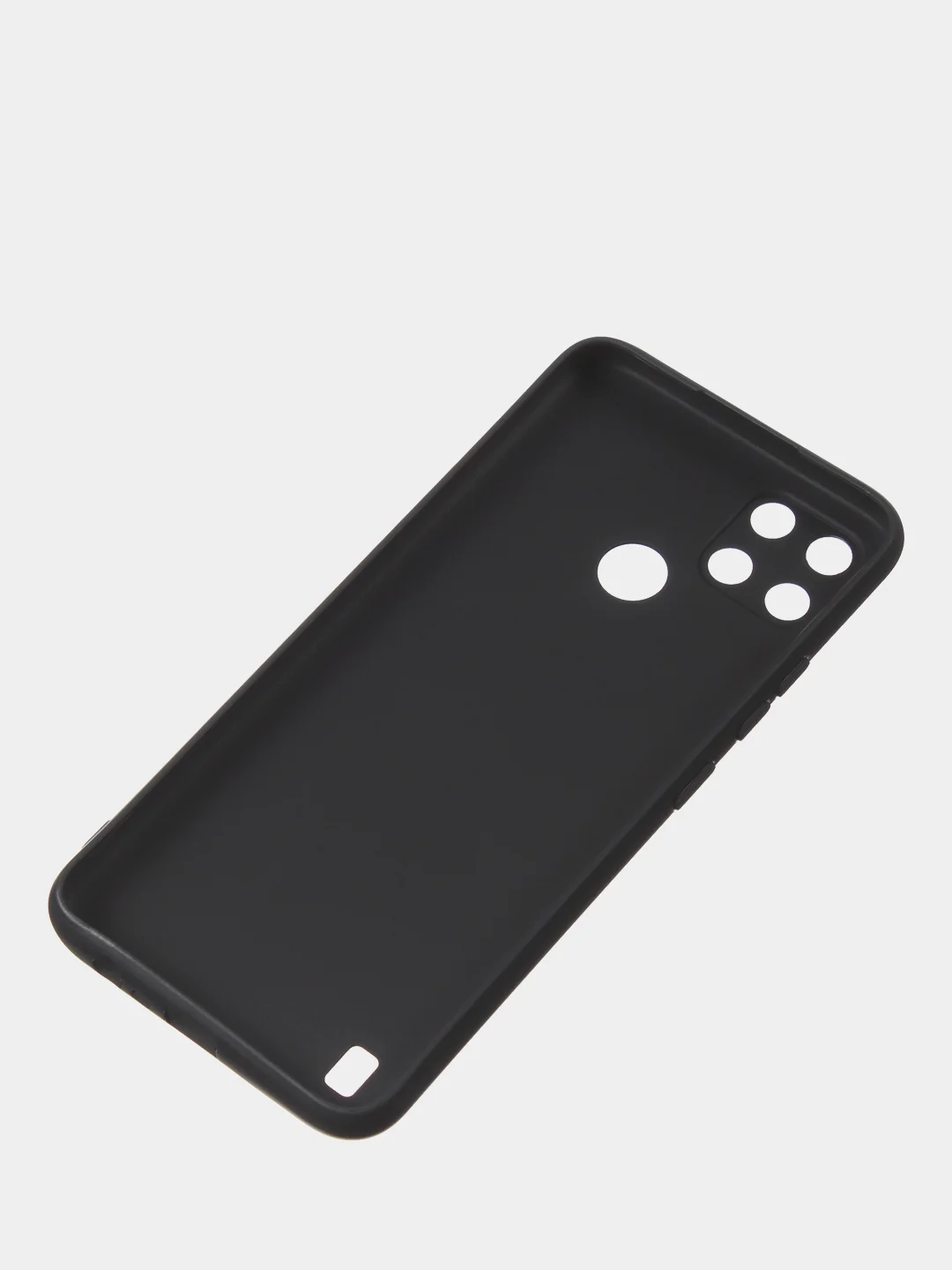 Черный чехол для Realme C21Y цветной матовый