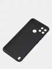 Черный чехол для Realme C21Y цветной матовый