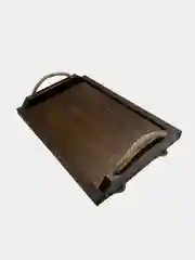 Коричневый подноc/поднос деревянный/для кухни/smak58