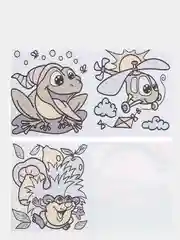 Водная раскраска "Мишка"