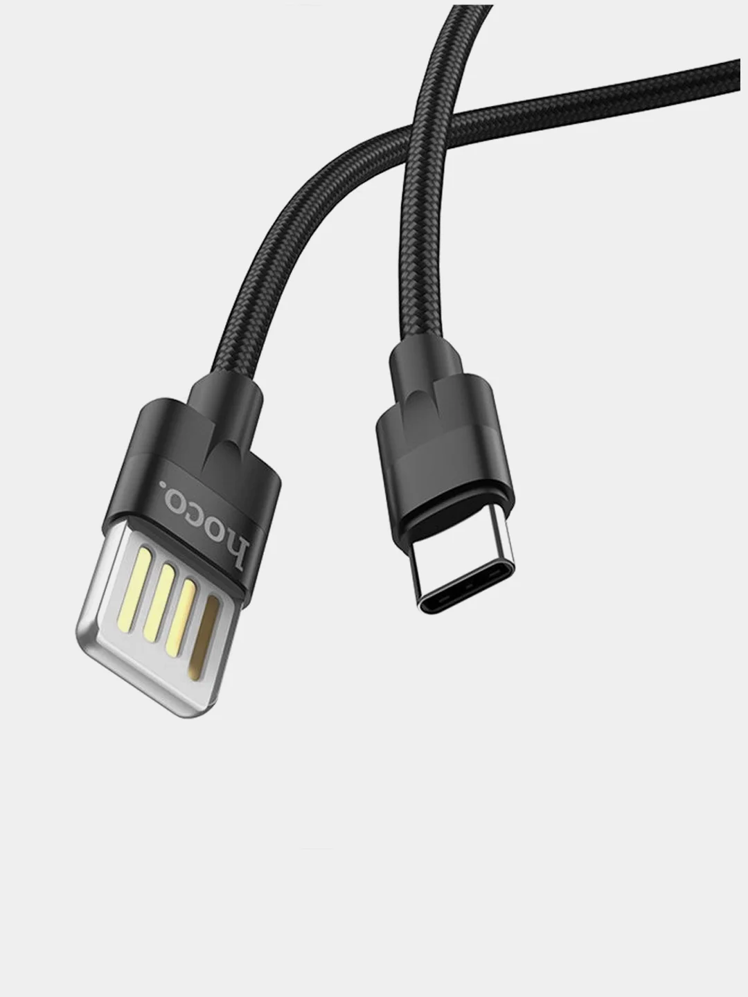 Кабель USB HOCO U55 для зарядки 1.2 м., 2.4A / 3A Dual Side для Micro, Type-C, Lightning