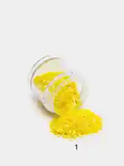Желтый блестки для макияжа и маникюра