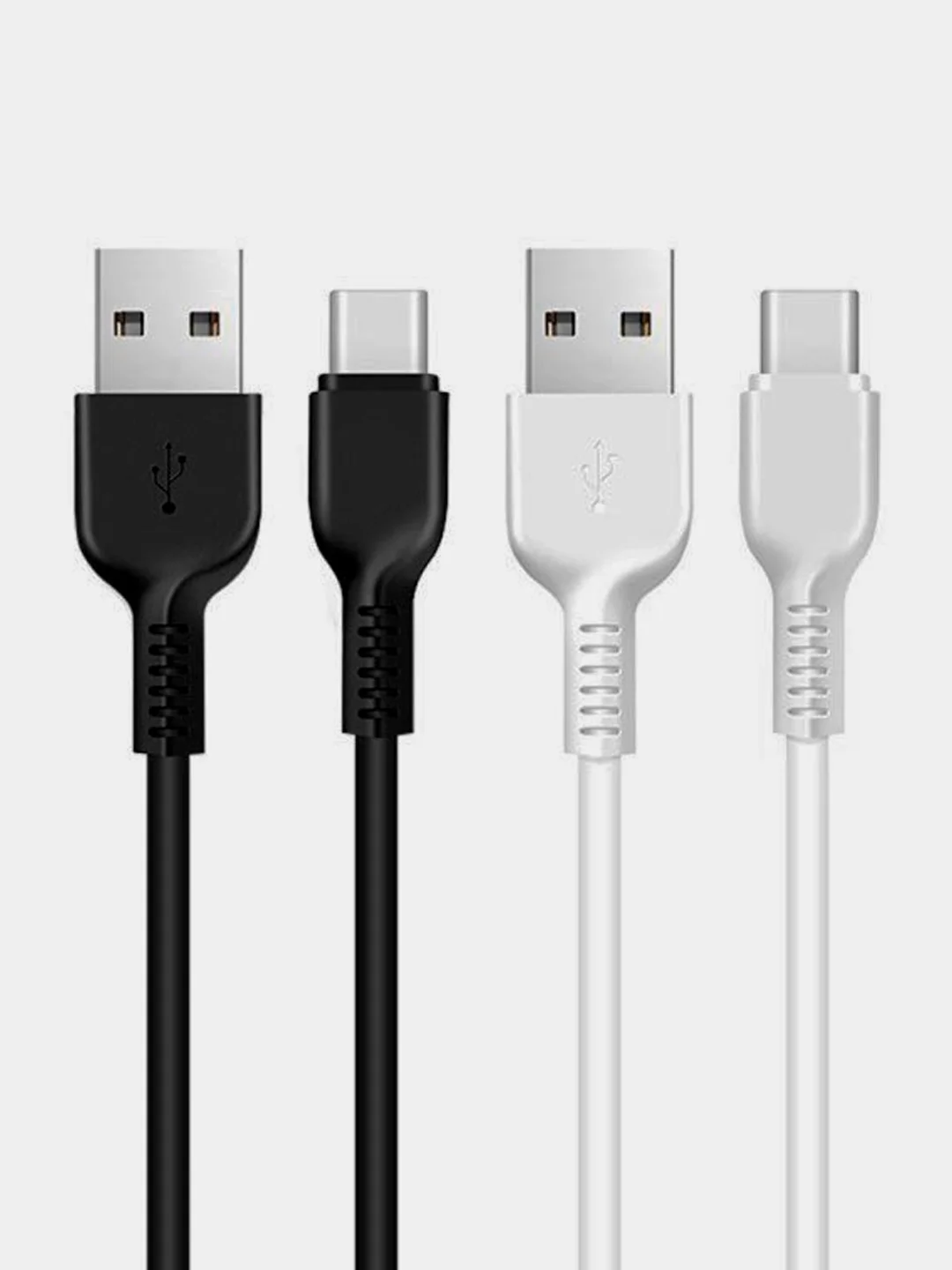Белый кабель HOCO X20 1/2/3 метра, USB Type-C, 3А, для Android