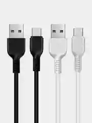 Белый кабель HOCO X20 1/2/3 метра, USB Type-C, 3А, для Android
