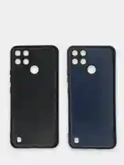 Чехол Realme C21Y, Realme C25Y Реалми С21У / С25У черный, силиконовый, под кожу