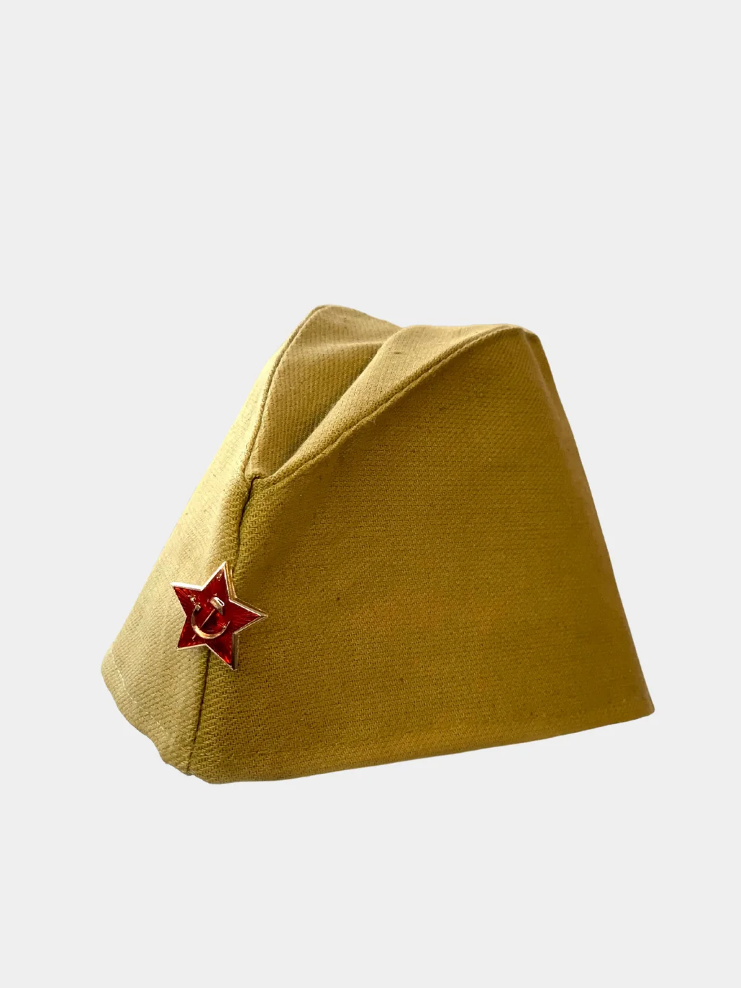 Пилотка военная СССР солдатская (детская и взрослая) со звездой и георгиевской лентой