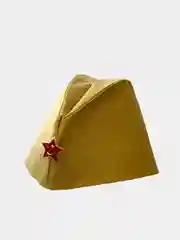 Пилотка военная СССР солдатская (детская и взрослая) со звездой и георгиевской лентой