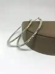 Серьги кольца с кристаллами / Серьги Конго