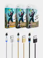 Кабель USB - Lightning, More Choice K61Si, MAGNETIC, 2.4A, 1 м