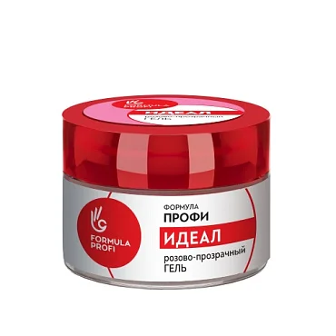 Formula Profi, Розово-прозрачный гель для укрепления и наращивания ногтей " ИДЕАЛ "  15 гр