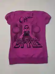 Футболка фиолетовая с принтом Gangnam Style