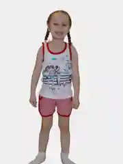Белый костюм детский,костюм для девочки,шорты и футболки