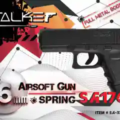 Страйкбольный пневматический пистолет Stalker SA17GM Spring Glock 17 mini на пружине 6 мм