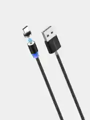 Черный кабель USB - Type-C, More Choice K61Sa, MAGNETIC, 3.0A, 1 м
