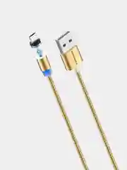 Золотой кабель USB - Micro USB, More Choice K61Sm, MAGNETIC, 3.0A, 1 м