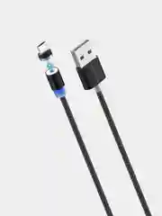 Черный кабель USB - Micro USB, More Choice K61Sm, MAGNETIC, 3.0A, 1 м