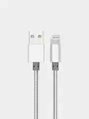 Серебряный кабель USB - Lightning, More Choice K31i, 2.1A, 1 м