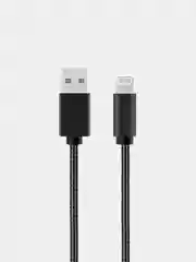 Черный кабель USB - Lightning, More Choice K31i, 2.1A, 1 м