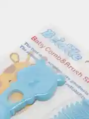 Голубой расческа и щетка для новорожденных в форме мишек / набор для ухода / расческа детская