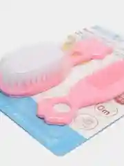 Розовый расческа и щетка для новорожденных в форме мишек / набор для ухода / расческа детская