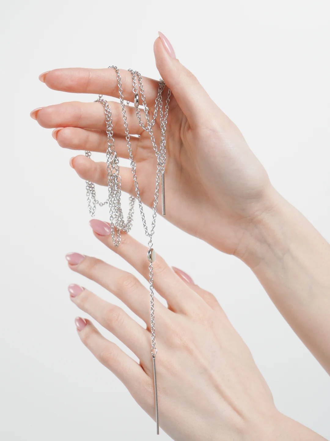 Серебряный подвеска тройная Amore store, серебряная