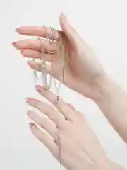 Серебряный подвеска тройная Amore store, серебряная