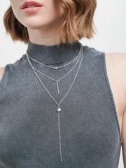 Подвеска тройная Amore store, серебряная