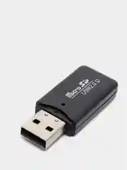 Черный картридер для карт памяти формата micro SD