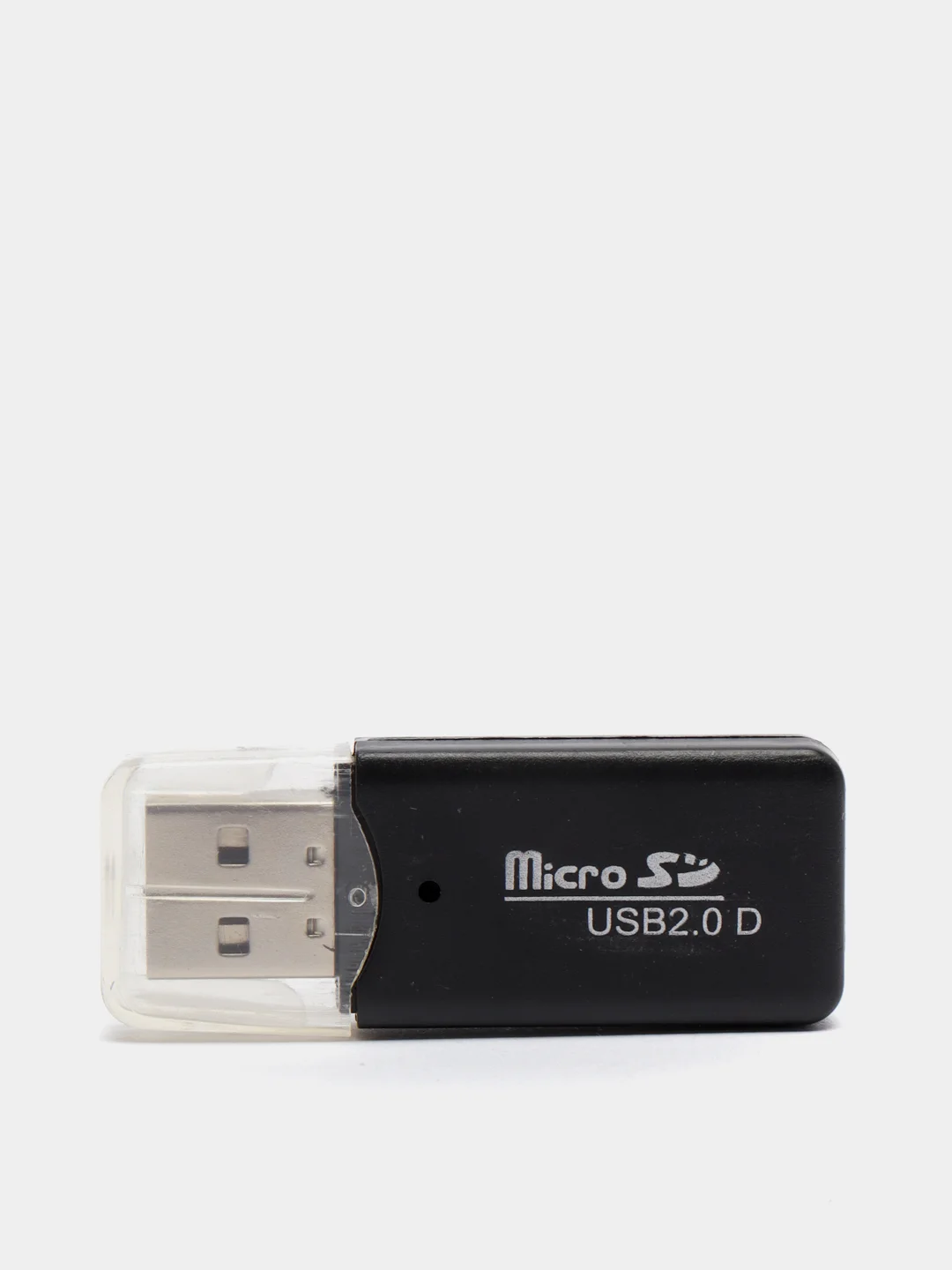 Черный картридер для карт памяти формата micro SD