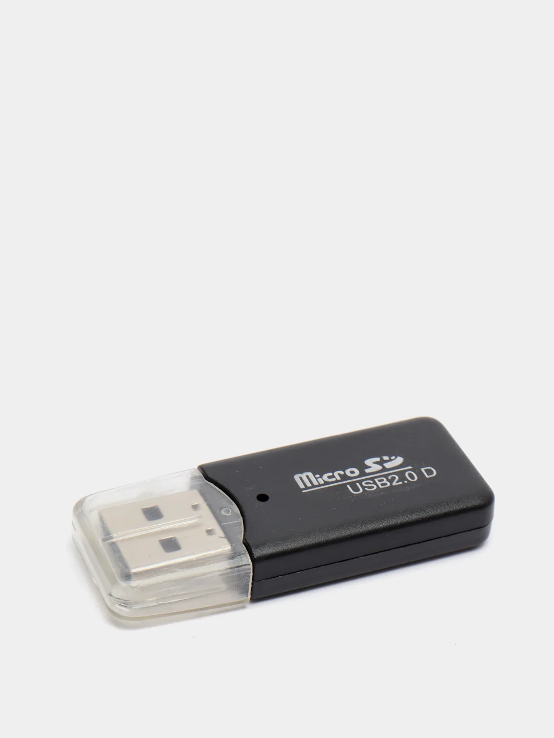 Черный картридер для карт памяти формата micro SD