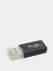 Черный картридер для карт памяти формата micro SD