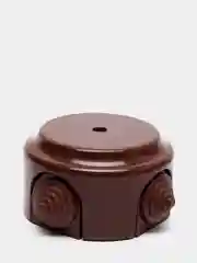 Коробка распределительная, пластик, D95, коричневая