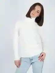 Белый женская водолазка