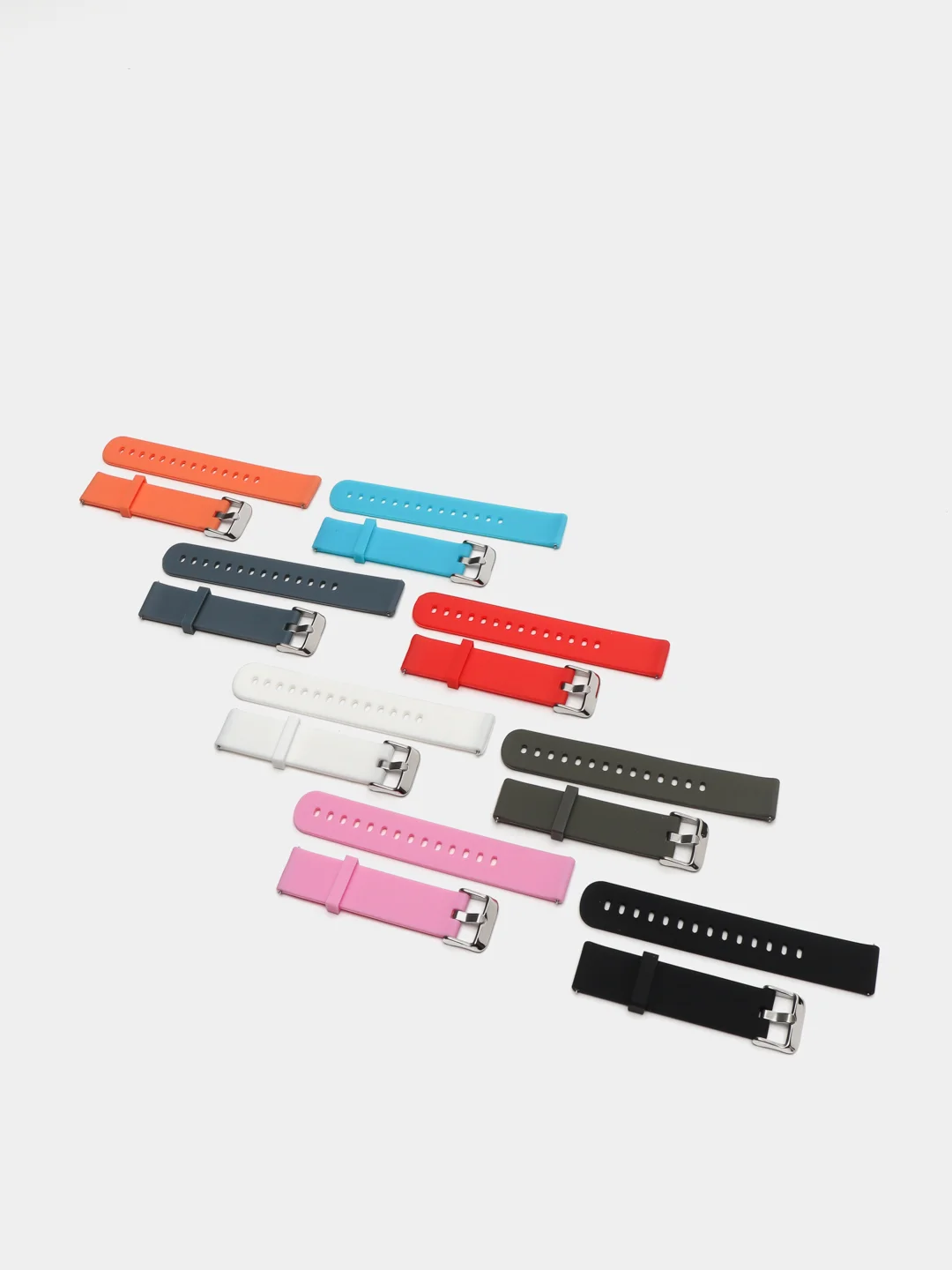 Тёмно-серый ремешок для Xiaomi Amazfit Bip GTR 42 мм / GTS / Samsung Gear S2 силиконовый сяоми самсунг