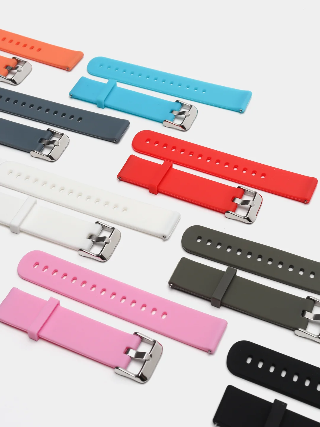 Тёмно-серый ремешок для Xiaomi Amazfit Bip GTR 42 мм / GTS / Samsung Gear S2 силиконовый сяоми самсунг