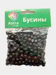 Бусины деревянные круглые 50г d 8мм