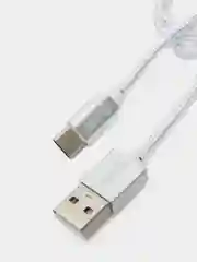 Серебряный type-с кабель для зарядки