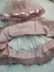 Платье с накидкой, бледно-розовый