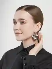 Серьги "Атмосфера", два сердца