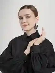 Серьги "Атмосфера", два сердца