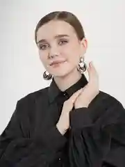 Серьги металл "Атмосфера"  цвет серебро