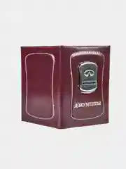 Кожаная обложка на авто документы/на права/птс/чехол/c логотипом/с маркой машины