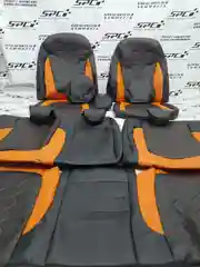 Модельные авточехлы на Lada Vesta с сотами 4