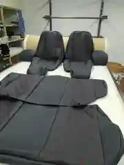 Модельные авточехлы на Lada Samara 2108-2109-2113-2114-2115-21199, черные с красным ромбом