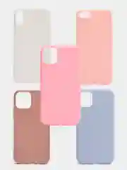 Чехол на iPhone 7/8, Xr, 11, 12, силиконовый матовый, 5 цветов
